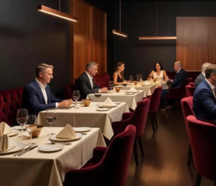 Sophisticated dining room and dedicated offline poker card lounge at The Velvet Token